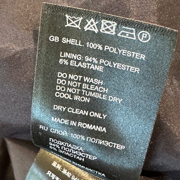 REISS Mallory Lace A-Line Skirt Size 6 Night Navy Blue Knee Length Pockets - Picture 6 of 9